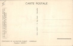 CPA Bateau Compagnie de Navigation Paquet Marseille Paquebot Medie II