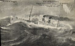 Vintage Postcard Boat SS Madonna