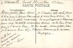 Vintage Postcard Bateau Marshal Bugeaud Paquebot posts Transatlantic Co mail of Algeria