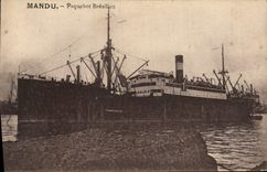 CPA Bateau Mandu Paquebot Bresilien Bresil Brazil 