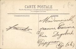 Vintage Postcard Algiers Boat Marsa