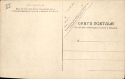 Vintage Postcard Bateau the arrival of the English Channel has the harbor station