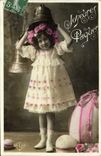 CPA Cloche Enfant Paques 