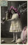 CPA Cloche Enfant Paques 