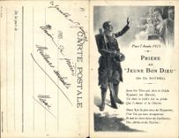 CPA Folklore Botrel Annee 1915 Priere au jeune Bon Dieu Militaria 