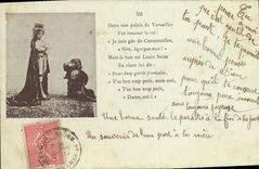 Postal Folclore Niño Palacio de Versalles