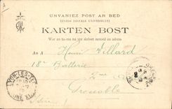 CPA Folklore Bretagne La causette 