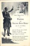 CPA Folklore Priere au Jeune Bon Dieu Botrel Annee 1915 