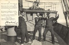 CPA Folklore Les chansons de Botrel Les deux gabiers Marins 