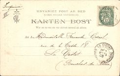 CPA Folklore Les chansons de Botrel Les filles de chez nous Costume de Quimper 