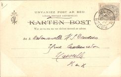 CPA Folklore M et Mme Th Botrel 