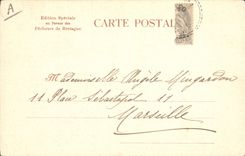 CPA Folklore Botrel Femme 