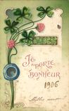 Vintage Postcard Fantaisie Flowers I carry bonhnor 1906