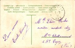 CPA Fantaisie Fleurs Fer a cheval 