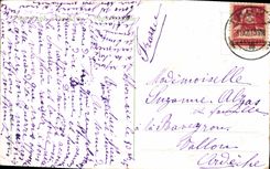 CPA Fantaisie Fleurs Cheval 