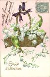 CPA Fantaisie Fleurs Muguet 