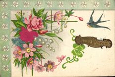 CPA Fantaisie Fleurs 