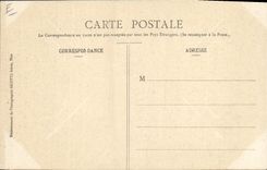 Postal Caza San Martin Vesubie Cazador de gamuza Madona de agujerea a CUMBRE