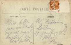 Postal Caza Arcachon el tamaño de los pinos en el taladro