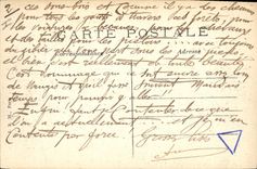 Postal Caza Fontenailles el chalet vuelven de caza