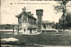 CPA Chasse Compiegne Pavillon de chasse aux etangs de St Pierre 