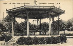 CPA Kiosque La Garenne Colombes Le square 