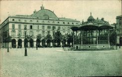 CPA Kiosque Bayonne Hotel de ville et kiosque de musique 