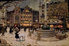 CPA Chien Chiens Geneve Place de la Fusterie 