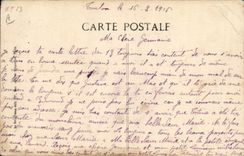 Vintage Postcard Militaria In Balkans A edge general Sarrail goes on the Saint Louis