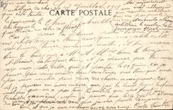 Vintage Postcard Militaria Our hairy in Alsace