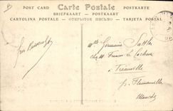 Vintage Postcard Militaria Major objectives of autumn general Tremeau Commander in chief of the French Army Directing of the Operations