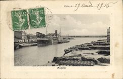 Vintage Postcard Medjerda Boat This