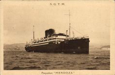 CPA Bateau SGTM Paquebot Mendoza 