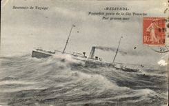 CPA Bateau Medjerda Paquebot Poste de la Cie Touache 