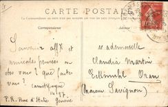 Vintage Postcard mixed Boat Shipping company Co Touache Mustapha Steamer