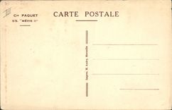 CPA Bateau Cie Paquet SS Medie II 