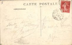 Vintage Postcard Boat Bugeaud Marshal by heavy sea in the Gulf of Lion