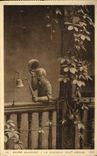 Vintage Postcard Bell Alsatian Museum the bell ringer 17th