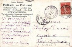 CPA Cloche Fleurs Coeur 