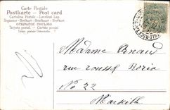 CPA Fantaisie Fleurs Oiseaux 