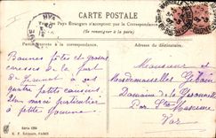 CPA Fantaisie Fleurs Poussins oeuf 