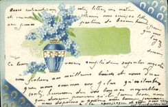 CPA Fantaisie Fleurs 