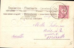 CPA Fantaisie Fleurs Colombe 