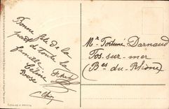 Vintage Postcard Fantaisie Peasant Horseshoe