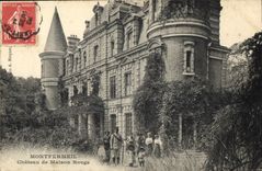 Postal Caza Montfermeil Castillo de Casa Rojo Cazador