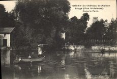 CPA Chasse Gagny Le chateau de Maison Rouge Vue interieure Dans le parc Chasseur 