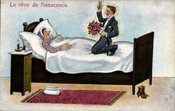 CPA Fantaisie Illustrateur Le reve de l'innocence 