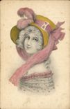 CPA Fantaisie Illustrateur Femme 