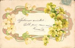 CPA Fantaisie Illustrateur Fleurs 