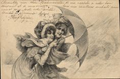 CPA Fantaisie Illustrateur Femmes